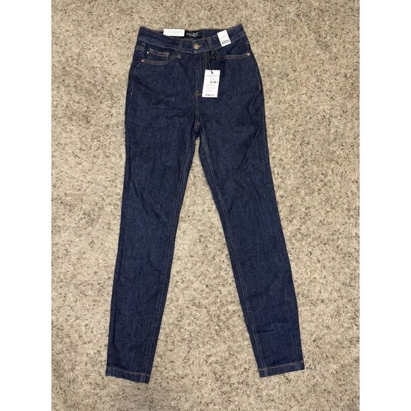 NWT JUDY BLUE Skinny Fit Jeans Dark Wash Sz 3/26 (26x29) Basic Stretch Grunge - Picture 1 of 8